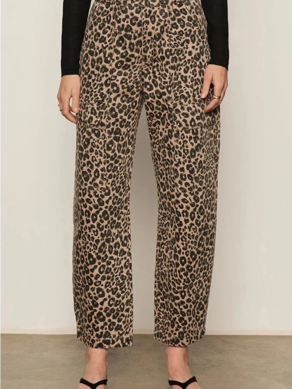 Sanctuary Leo Print Barrel Pants